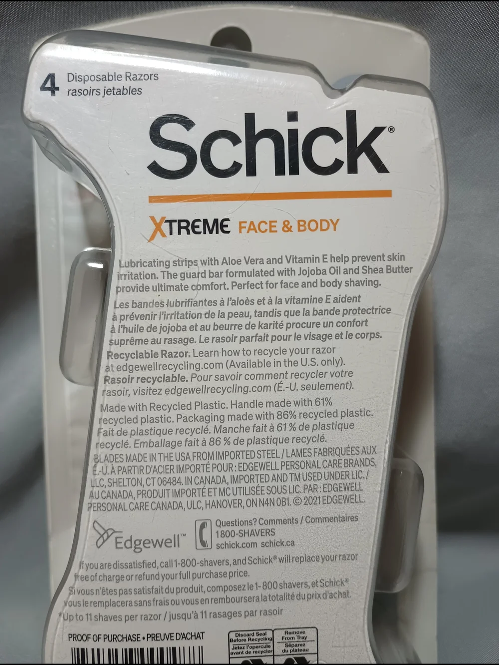Schick Men's Xtreme 3 Blades Razors (2)